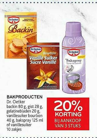 Alvo Bakproducten Dr Oetker aanbieding