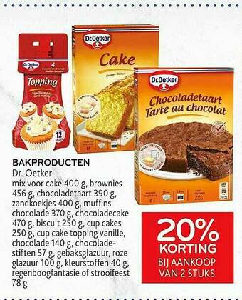Alvo Bakproducten Dr Oetker aanbieding