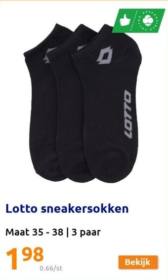 Action Lotto sneakersokken aanbieding