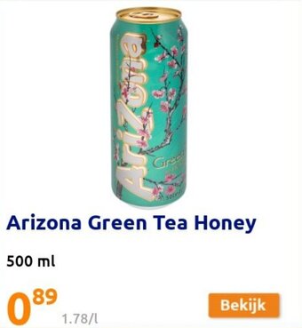 Action Arizona Green Tea Honey 500ml aanbieding