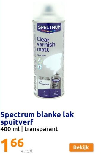Spectrum blanke lak spuitverf 400ml