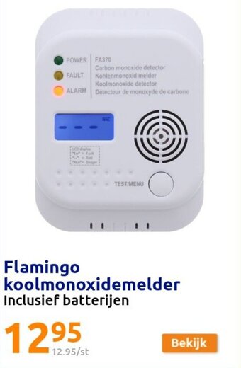 Action Flamingo koolmonoxidemelder aanbieding
