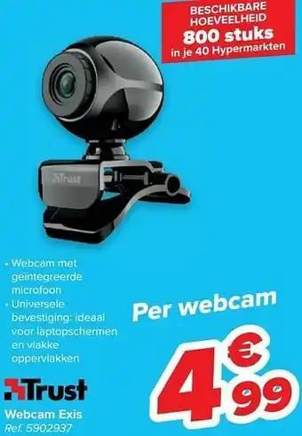 Carrefour Trust webcam exis aanbieding
