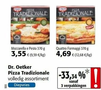 Colruyt Dr. oetker pizza tradizionale volledig assortiment aanbieding