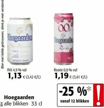 Colruyt Hoegaarden alle blikken aanbieding