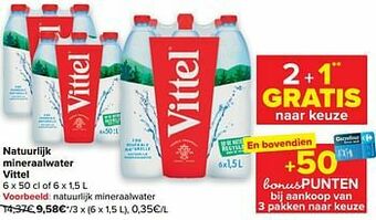 Carrefour Natuurlijk mineraalwater aanbieding