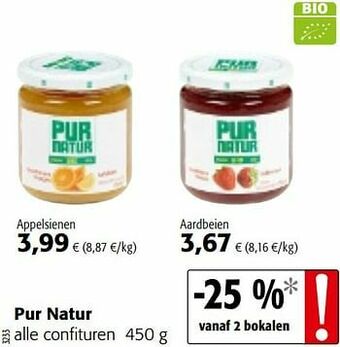 Colruyt Pur natur alle confituren aanbieding