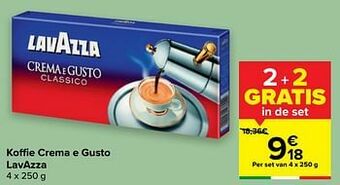 Carrefour Koffie crema e gusto lavazza aanbieding