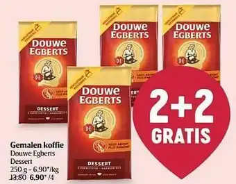Delhaize Gemalen koffie douwe egberts dessert aanbieding