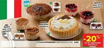 Carrefour Tiramisu met speculoos aanbieding