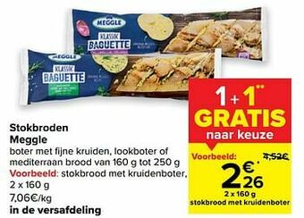 Stokbrood met kruidenboter