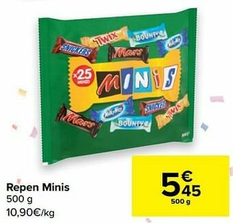 Carrefour Repen minis aanbieding