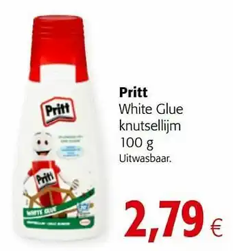 Colruyt Pritt white glue knutsellijm aanbieding