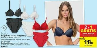 Carrefour Beugelbeha of beha met padding aanbieding