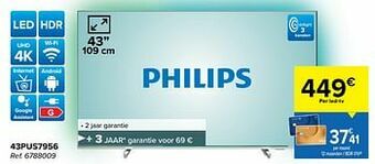Carrefour Philips 43pus7956 aanbieding