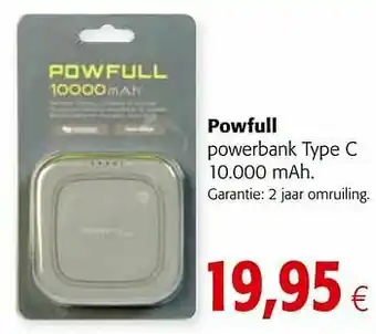 Powfull powerbank type c