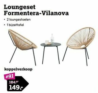 Leen Bakker Loungeset formentera-vilanova aanbieding