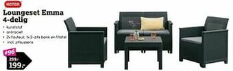 Leen Bakker Loungeset emma 4-delig aanbieding