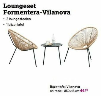 Leen Bakker Bijzettafel vilanova aanbieding