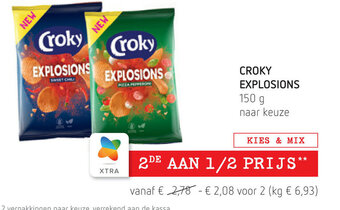 Spar Croky explosions 150g aanbieding