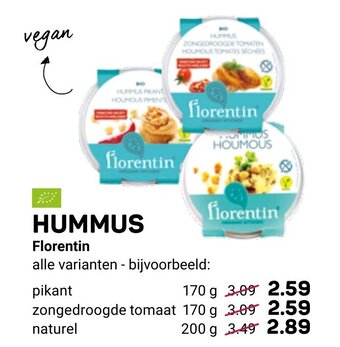 Ekoplaza Hummus Florentin aanbieding