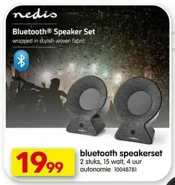 Nedis bluetooth speakerset
