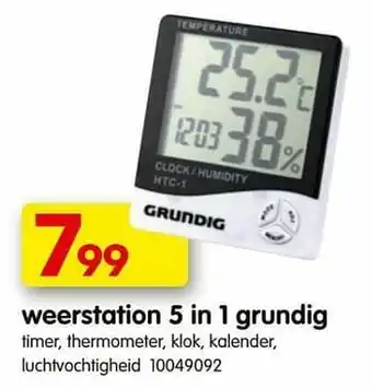 Weerstation 5 in 1 grundig