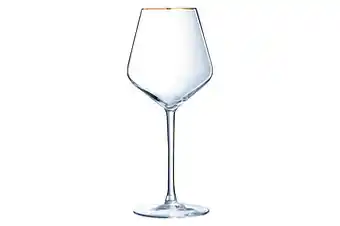 Makro Cristal d’Arques Wijnglas Ultime 47 cl transparant met gouden rand 4 stuks aanbieding
