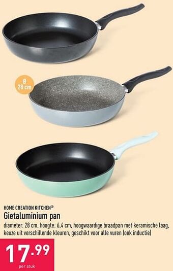 ALDI Gietaluminium pan aanbieding