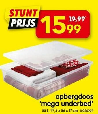 Yess Opbergdoos mega underbed aanbieding