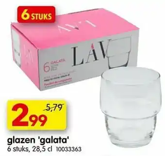 Yess Glazen galata aanbieding