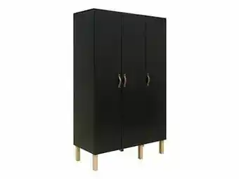 Deba Meubelen Kleerkast FLORIS - Zwart/naturel Zwart aanbieding