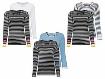 Lidl ESMARA® Set van 2 T-shirts met lange mouwen van een katoenmix aanbieding