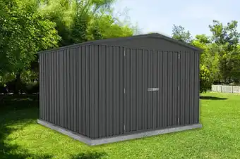 Makro Metalen tuinhuis Regent 300 x 292 x 206 cm zwart aanbieding