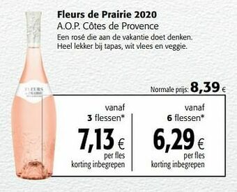 Colruyt Fleurs de prairie 2020 a.o.p. côtes de provence aanbieding
