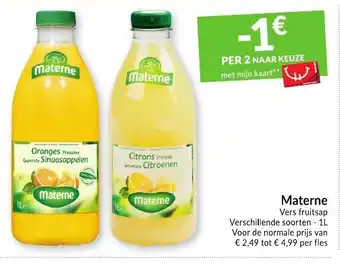 Intermarché Materne 1L aanbieding