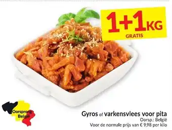 Intermarché Gyros of varkensvlees voor pita 1kg aanbieding