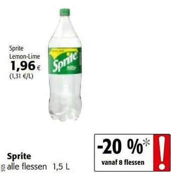 Colruyt Sprite lemon-lime aanbieding
