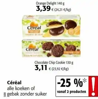 Colruyt Céréal alle koeken of gebak zonder suiker aanbieding