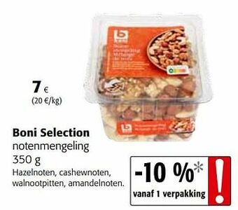 Colruyt Boni selection notenmengeling aanbieding