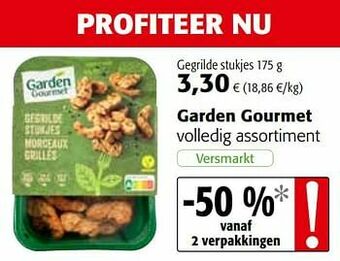 Colruyt Garden gourmet gegrilde stukjes aanbieding