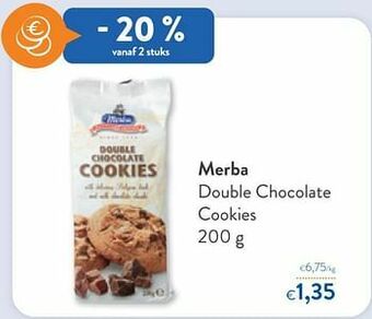 OKay Merba double chocolate cookies aanbieding