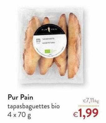 Pur pain tapasbaguettes bio