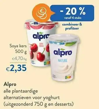 Alpro soya kers