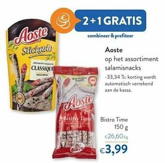 OKay Aoste bistro time aanbieding