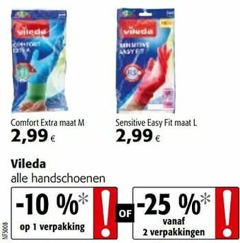 Colruyt Vileda alle handschoenen aanbieding