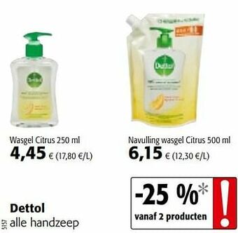 Colruyt Dettol alle handzeep aanbieding