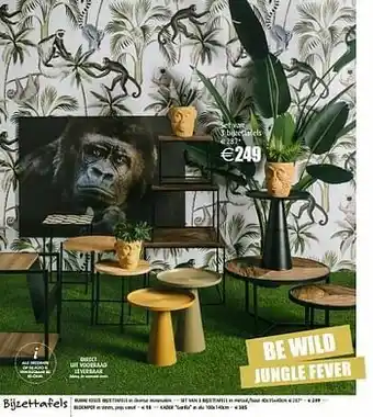 Set van 3 bijzettafels