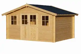 Makro Tuinhuis Edelweis 415 x 295 cm met stalen dak aanbieding