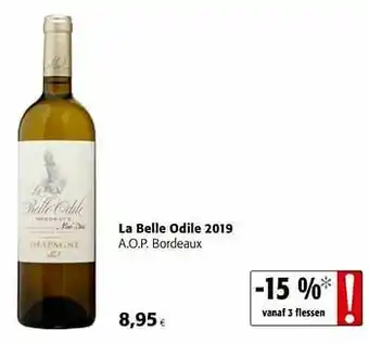 Colruyt La belle odile 2019 a.o.p. bordeaux aanbieding